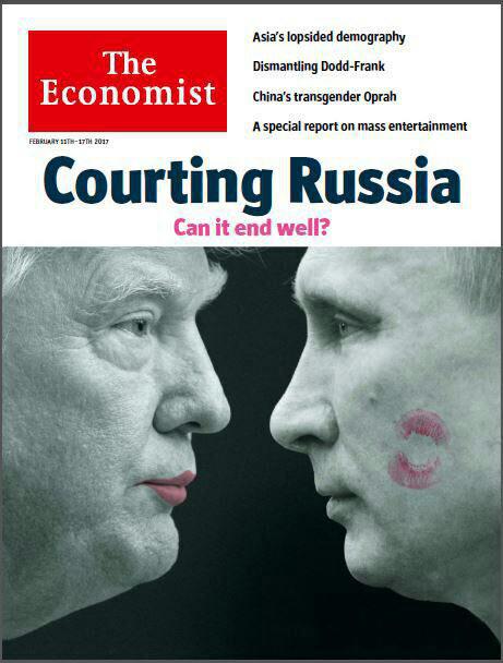 طرح جالب شماره جدید مجله اکونومیست: آخر و عاقبت رابطه نزدیک ترامپ و پوتین!؟