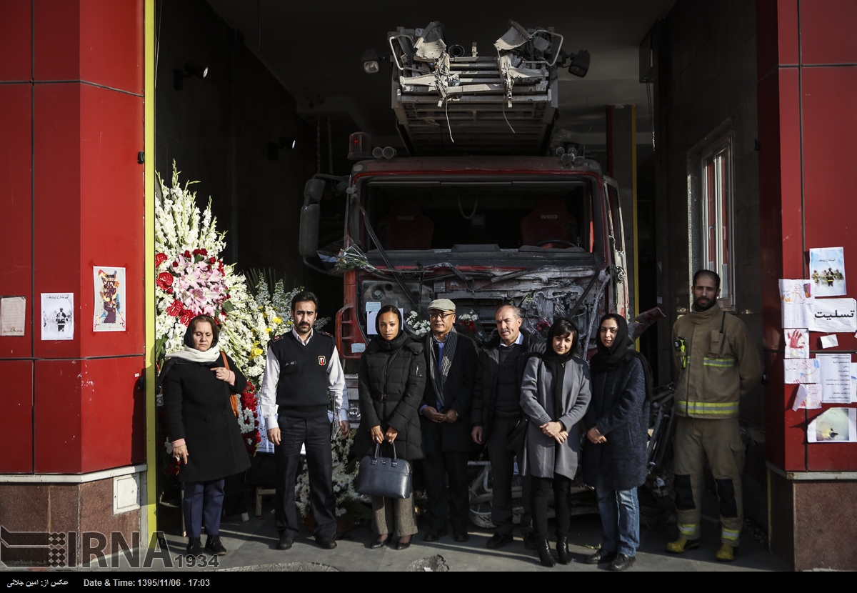 ادای احترام رئیس دفتر منطقه‌ای یونسکو به آتش نشانان (+عکس)