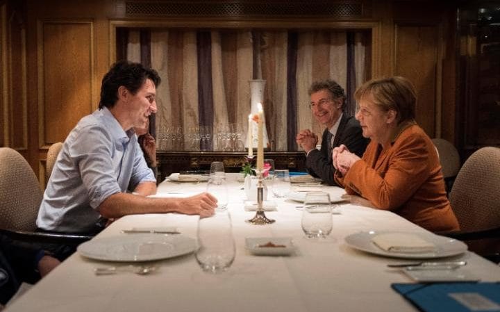 وقتی ایوانکا ترامپ و مرکل شیفته نخست وزیر کانادا می‌شوند (+عکس)