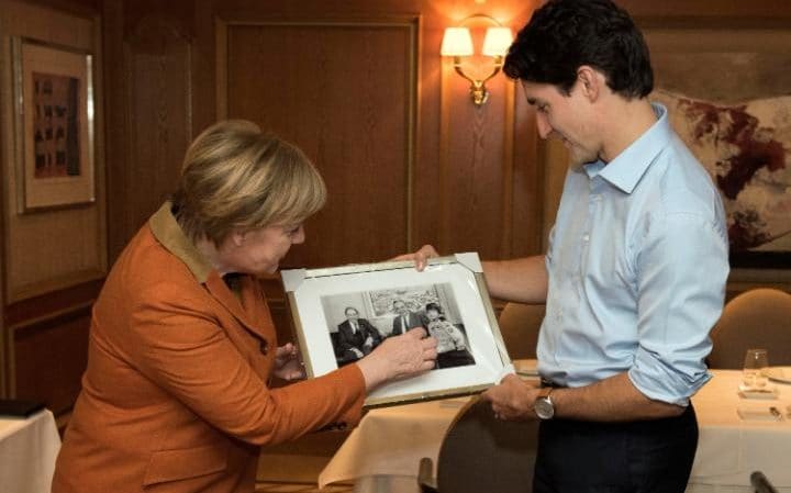 وقتی ایوانکا ترامپ و مرکل شیفته نخست وزیر کانادا می‌شوند (+عکس)