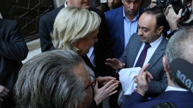 لغو دیدار کاندیدای انتخابات ریاست جمهوری فرانسه با مفتی لبنان به دلیل خودداری از حجاب (+عکس)