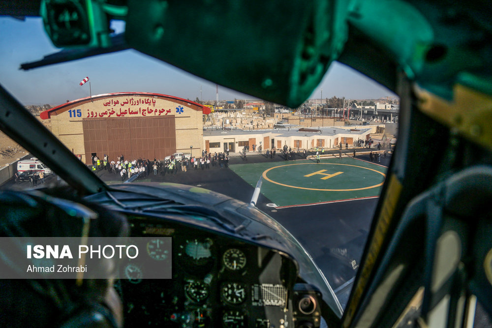 افتتاح مجهزترین پایگاه اورژانس هوایی کشور در قم (+عکس)