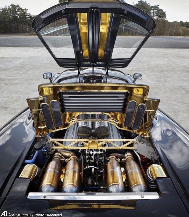 خودروی فوق لوکس با موتور طلا (عکس)