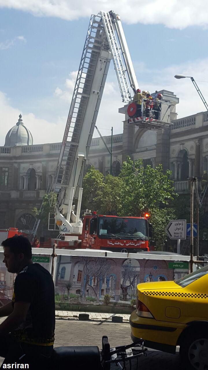 آتش سوزی در ساختمان تاریخی حسن آباد تهران مهار شد