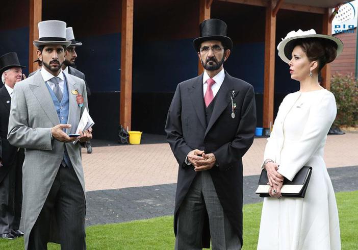 حاکم دبی و همسرش در لندن (عکس)