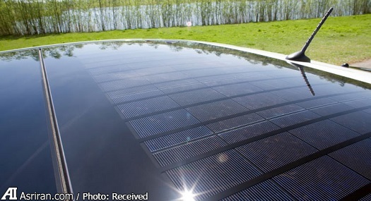 سلول‌های خورشیدی رو سقف پیروس تویوتا