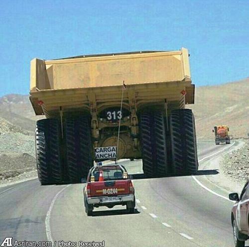 بزرگترین کامیون دنیا در جاده (+عکس)
