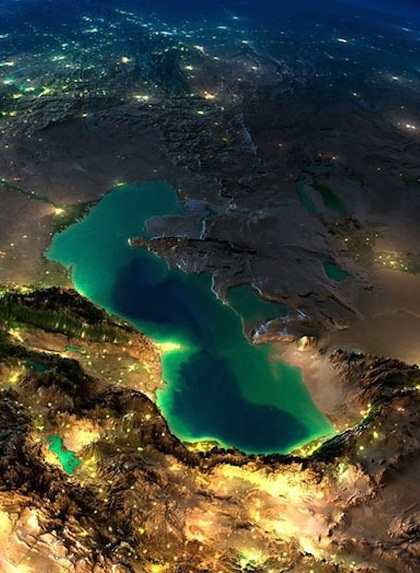دریای خزر از دوربین ماهواره (عکس)