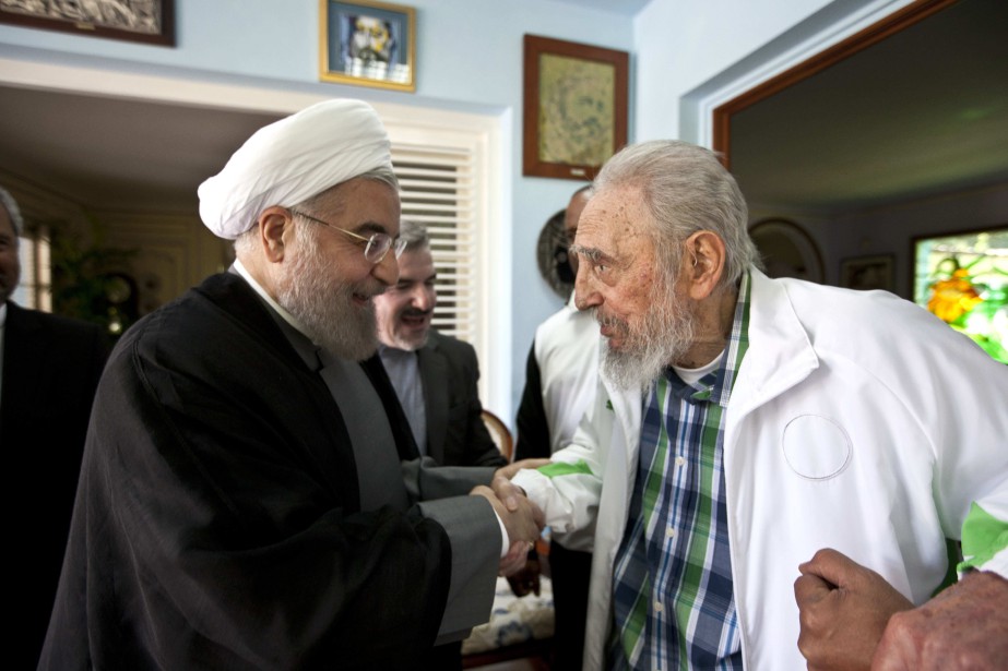دیدار روحانی با کاسترو (عکس)