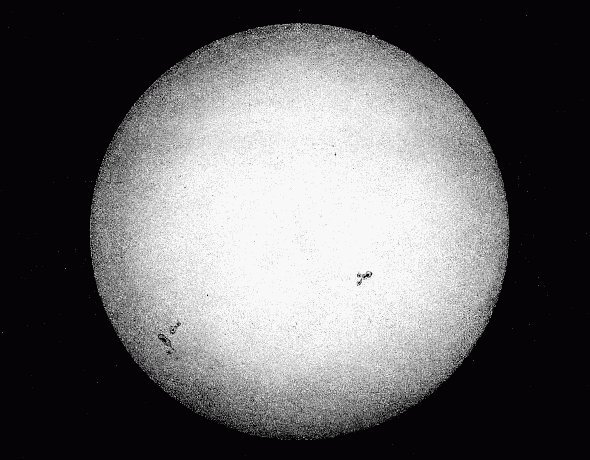 اولین تصویر ثبت شده از خورشید