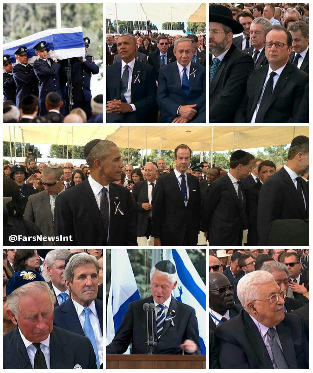 تشییع جنازه پرز با حضور اوباما و مقامات عربی و اروپایی (+عکس)