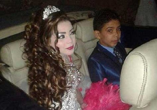 ازدواج پسر 12 ساله بادختر 11 ساله‌ در مصر (+عکس)