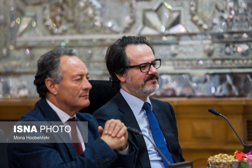 دیدار رئیس کمسیون روابط خارجی مجلس پرتغال با لاریجانی (+عکس)