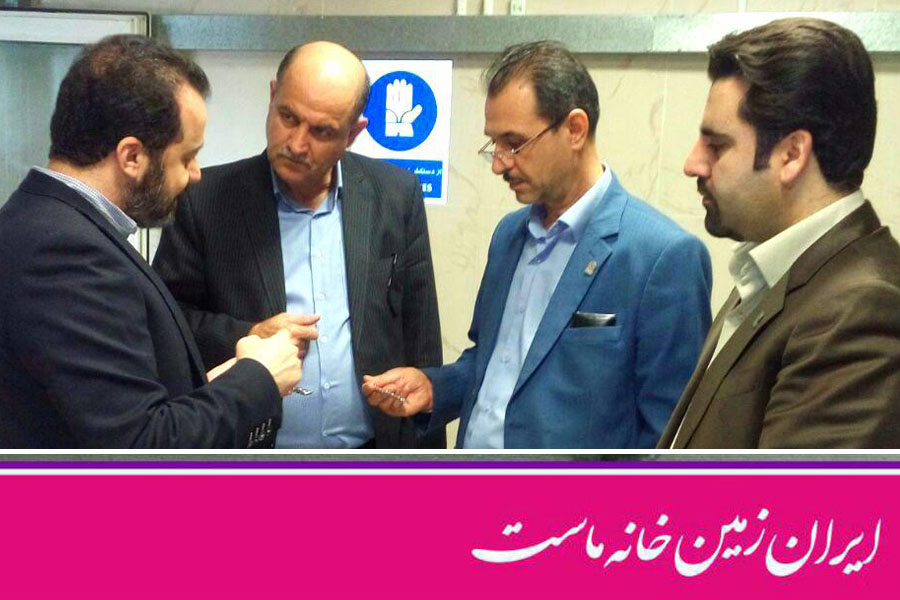 بازدید مدیران بانک ایران زمین از شرکت پویان طب در کرمانشاه
