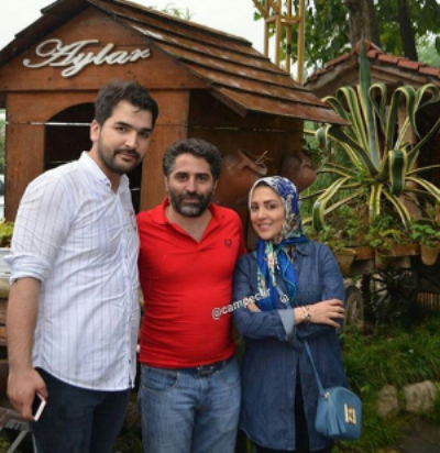 مجری معروف در کنار همسرش (عکس)