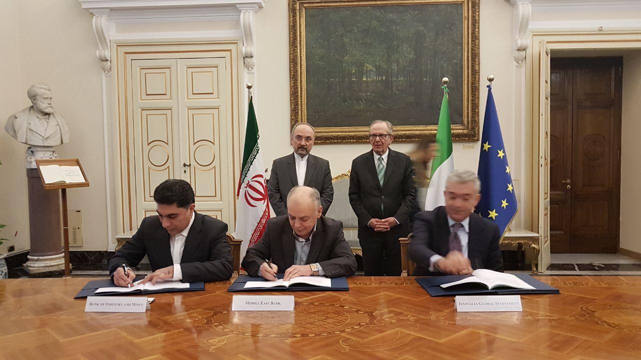 امضای قرارداد خط اعتباری 5 میلیارد یورویی بین ایران و ایتالیا