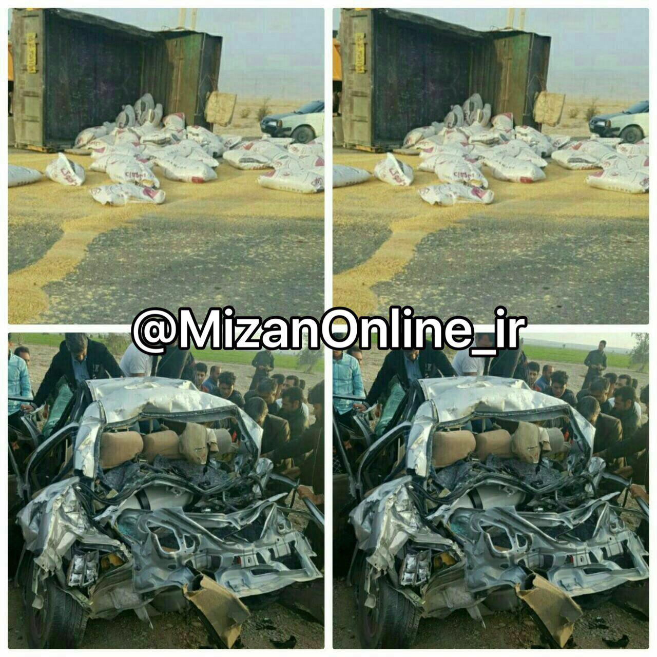 3 کشته در تصادف جاده «مهران» ایلام (+عکس)