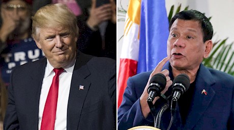 دعوت ترامپ از همتای جنجالی خود در فیلیپین