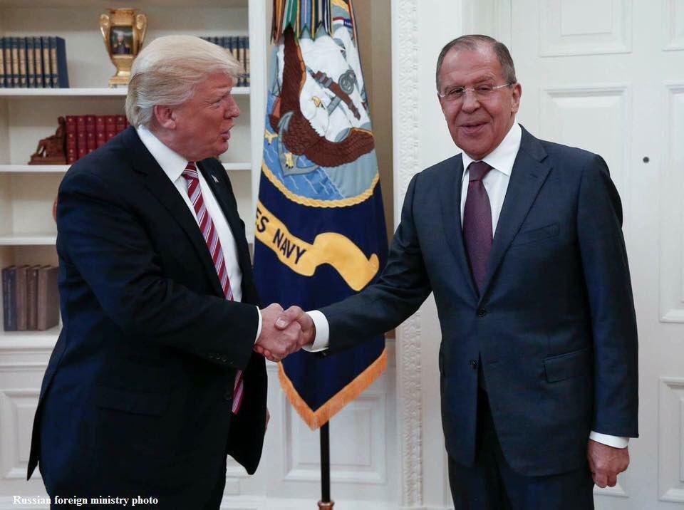 دیدار ترامپ و لاوروف در کاخ سفید (+عکس)