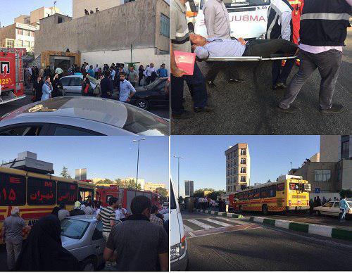 تصادف ۲ قطار مترو تهران در ایستگاه طرشت/ مصدومیت 48 نفر/ اعزام آمبولانس ها به محل (+عکس)