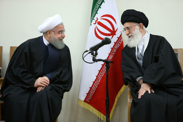 اولین دیدار روحانی با مقام معظم رهبری بعد از پیروزی در انتخابات