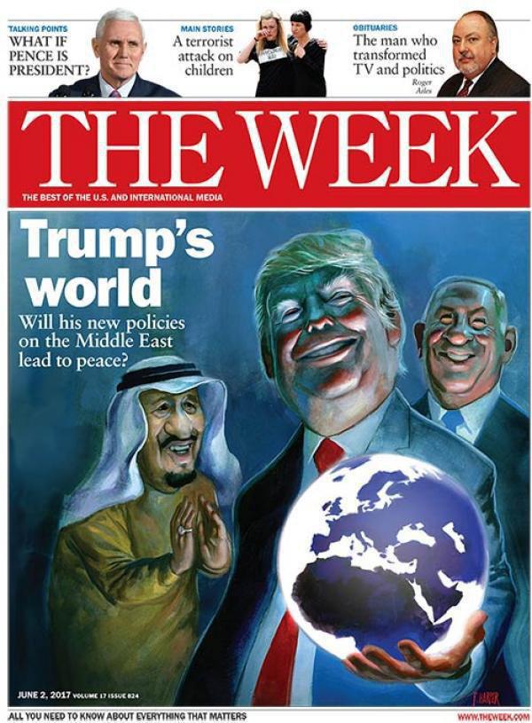 جلد نشریه ویک / دنیای ترامپ؛ آیا سیاست‌های جدید او در خاورمیانه منجر به صلح می‌شود؟