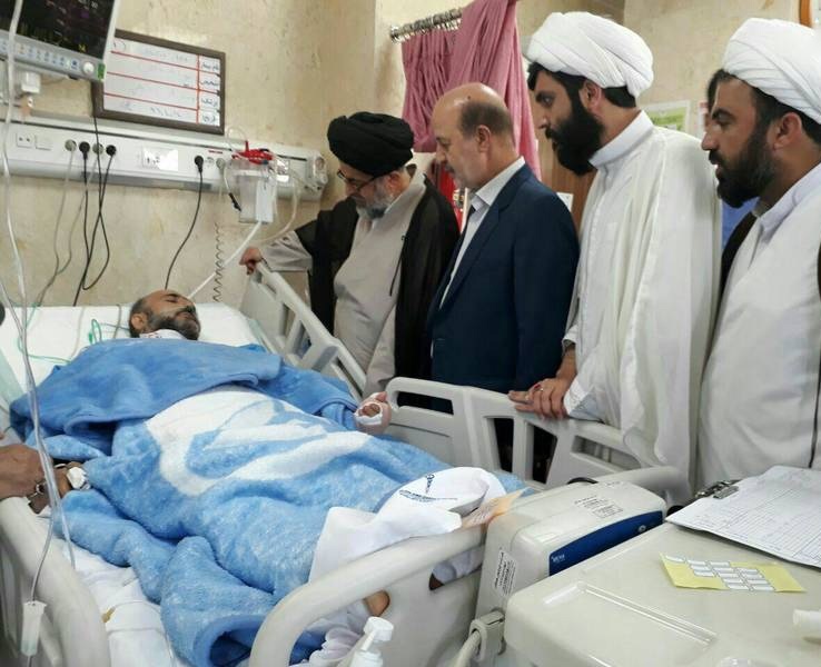 روحانی مجروح شده درحمله مترو شهرری در بیمارستان (عکس)