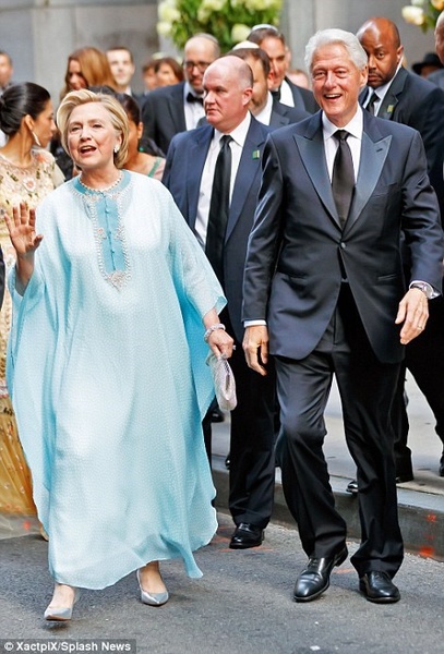 خانم و آقای کلینتون در مراسم ازدواج پولدارها