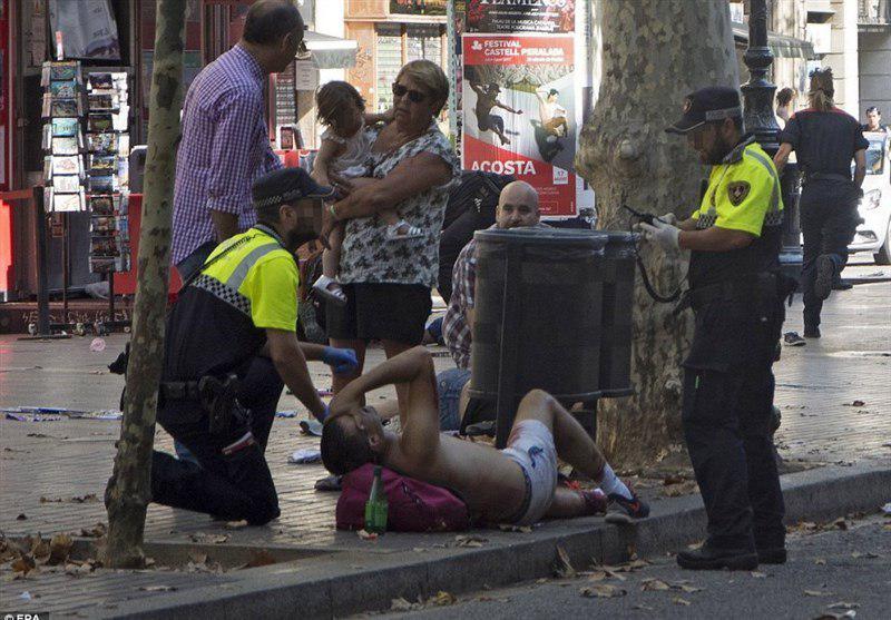 حمله تروریستی و گروگانگیری در بارسلون اسپانیا/ 13 کشته و 32 (+عکس)