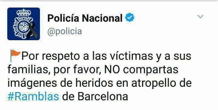 درخواست اداره پلیس اسپانیا از مردم این کشور: احترام بگذارید و عکسی منتشر نکنید