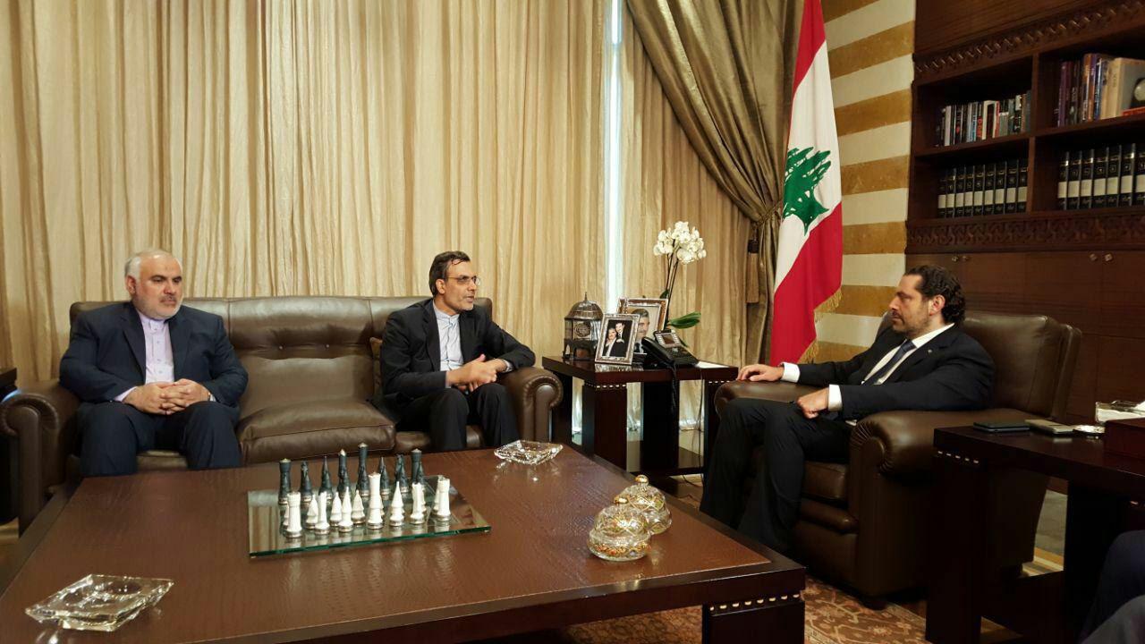 دیدار جابری انصاری با نخست وزیر لبنان (+عکس)