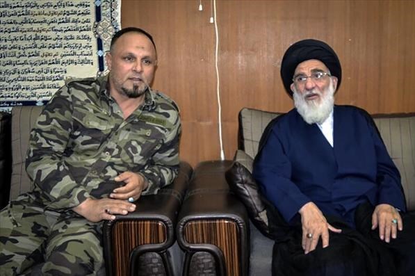 بازدید آیت‌الله شاهرودی از مقر گروه مقاومت اسلامی نجباء عراق/ ایران از تمامی گروه‌های مقاومت حمایت می‌کند (+عکس)