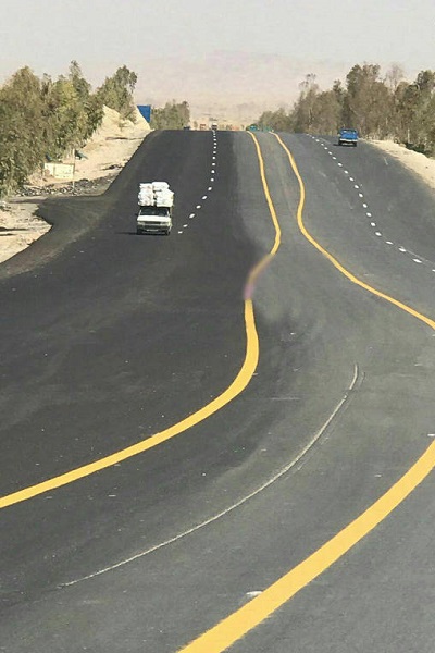 عجیب‌ترین خط‌کشی جاده‌ای دنیا در ایران! (عکس)