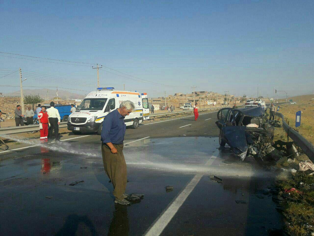 2 کشته و 7 زخمی در تصادف جاده آذربایجان شرقی (+عکس)