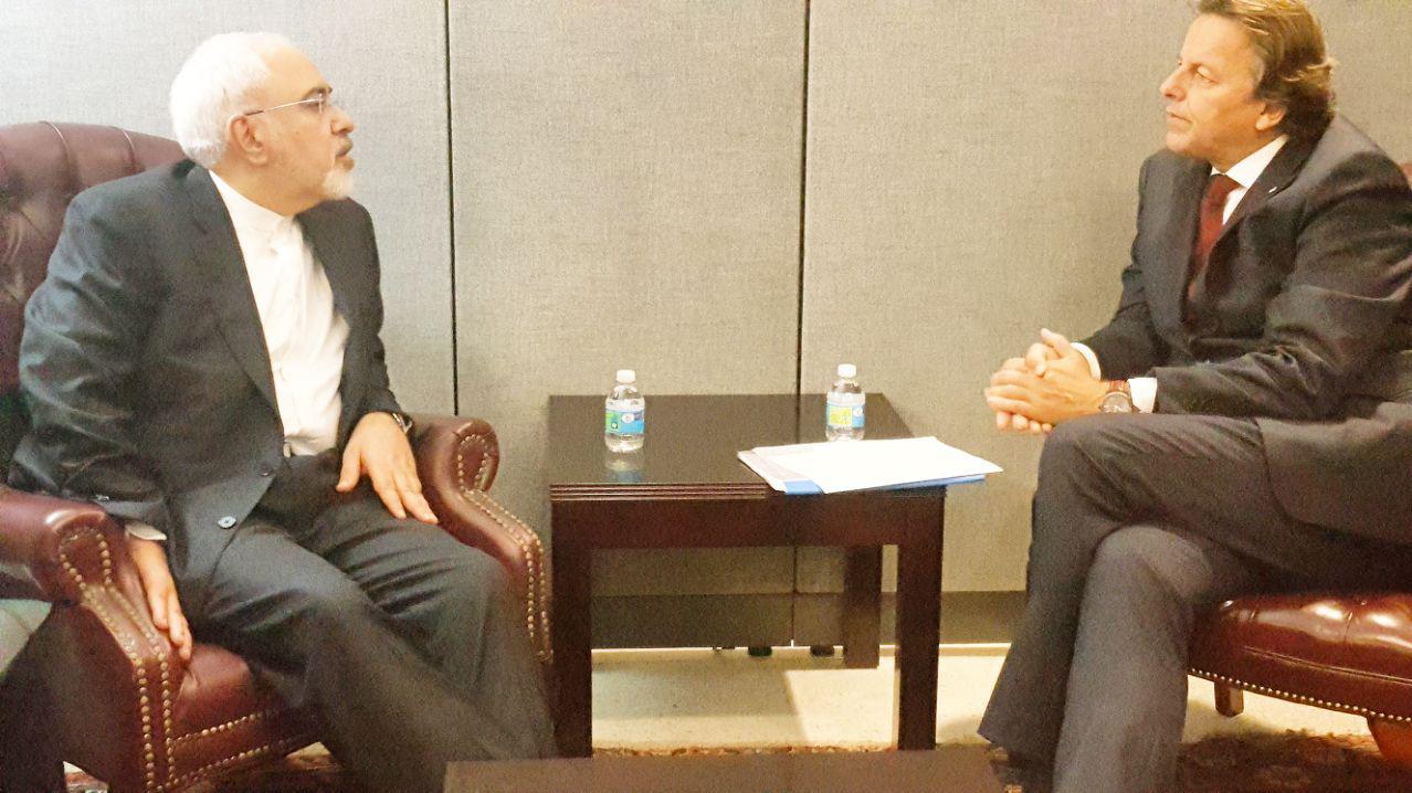 دیدار وزرای خارجه ایران و هلند در نیویورک (+عکس)