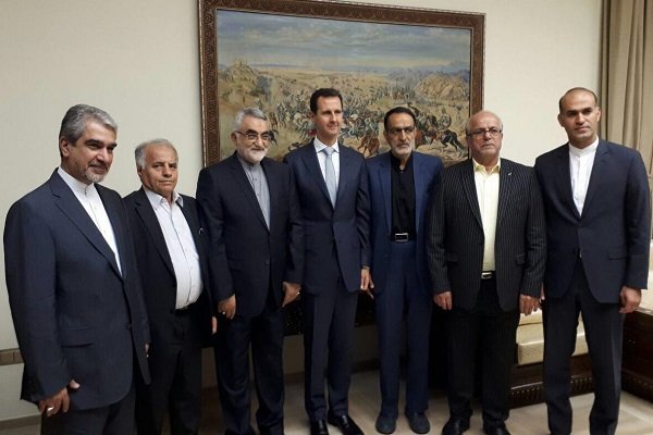 دیدار هیات پارلمانی ایران با بشار اسد