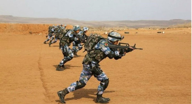 مانور نظامی چین در شاخ آفریقا (+عکس)