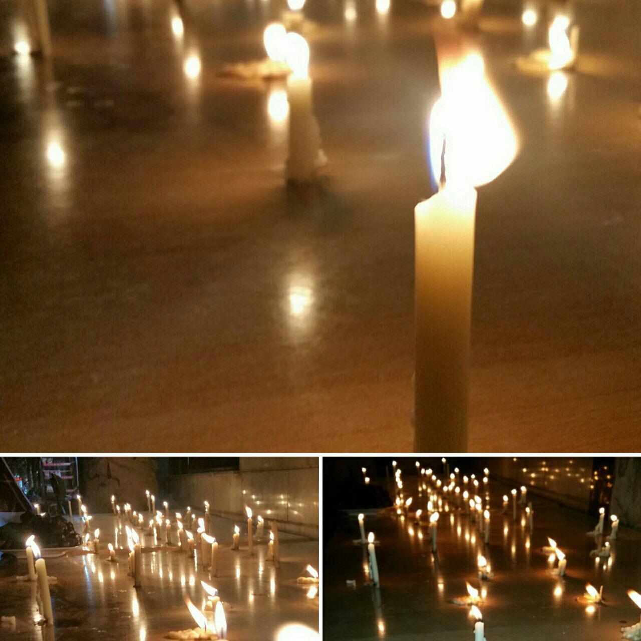 روشن کردن شمع برای شهدای مرزبان گروهان چالدران (عکس)