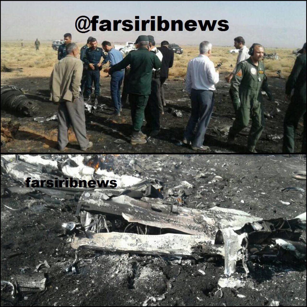 سقوط یک فروند هواپیما در فارس/ خلبان جان باخت (+عکس)