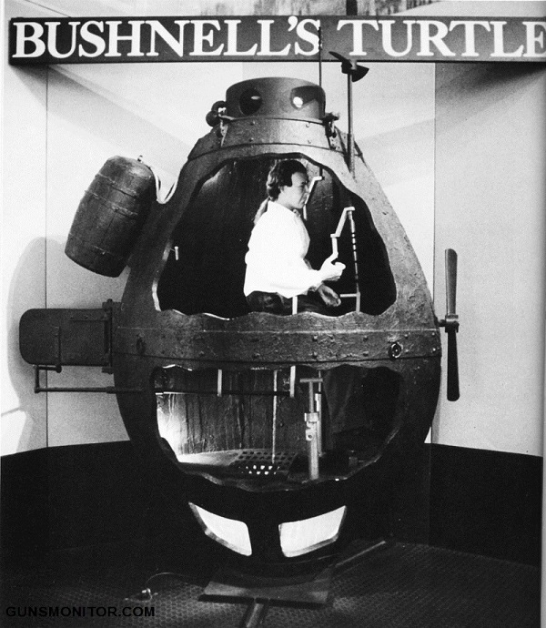 لاک پشت بوشنل؛ نخستین زیردریایی جنگی تاریخ(+عکس)