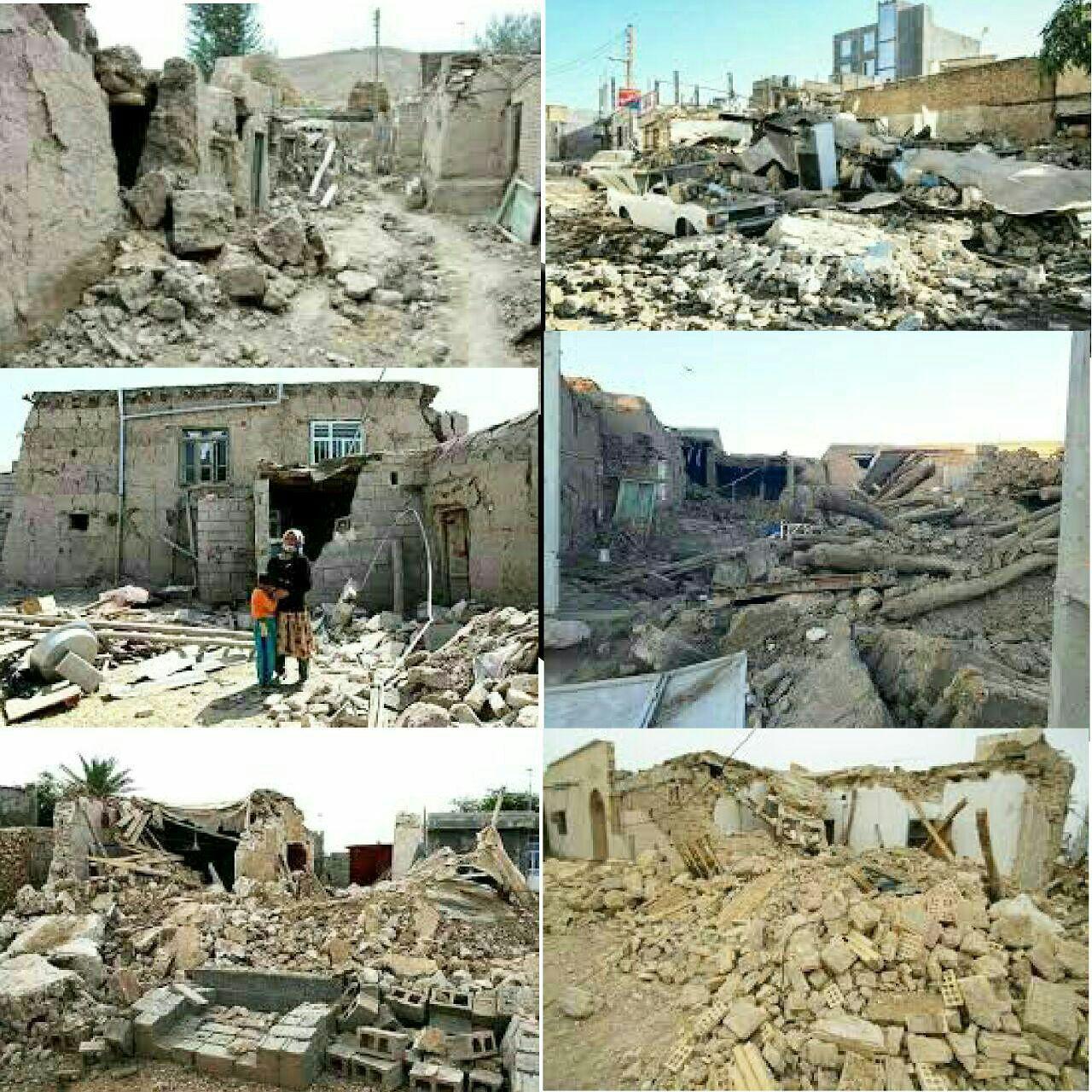 خسارت زلزله 6.1 ریشتری استان کرمان (عکس)