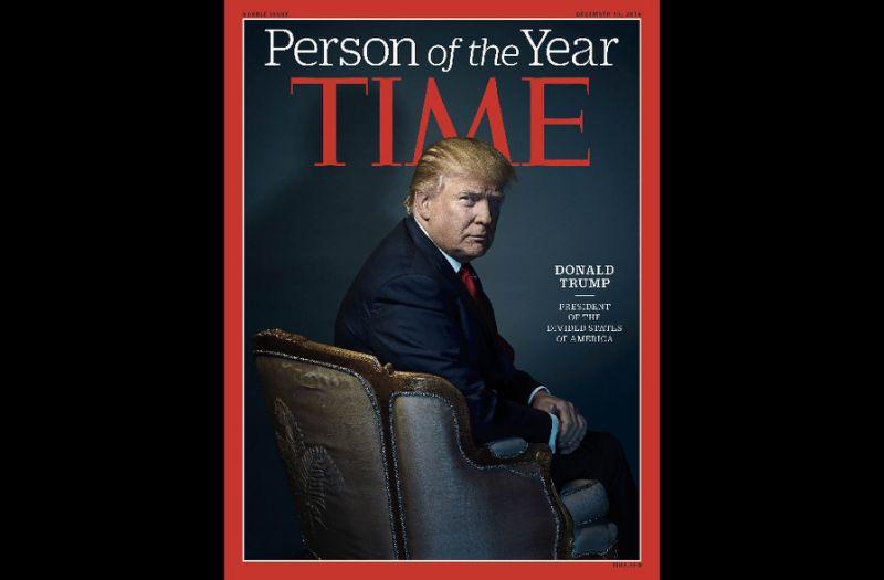 ترامپ و آرزوی برباد رفته شخصیت امسال مجله تایم!