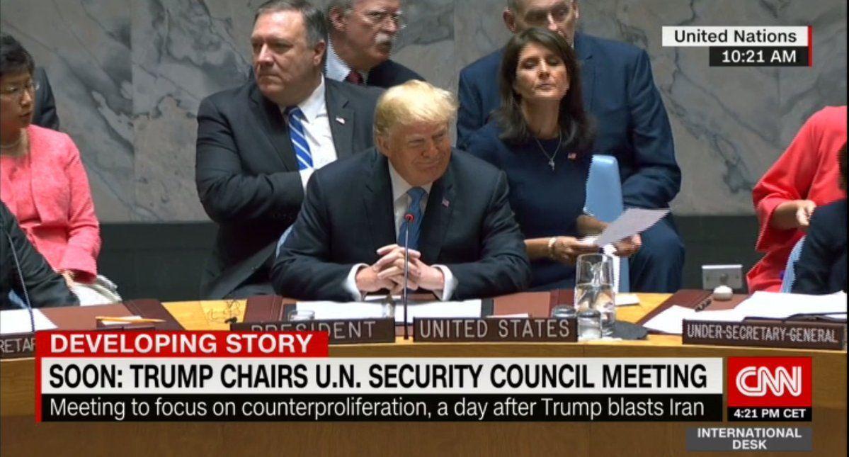 جلسه شورای امنیت به ریاست ترامپ (به روز می شود)