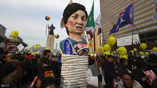 تجمع و راهمپیمایی ها علیه رئیس جمهور کره جنوبی در سئول - آرشیو