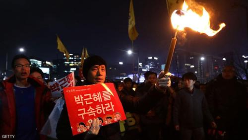 تجمع و راهمپیمایی ها علیه رئیس جمهور کره جنوبی در سئول - آرشیو