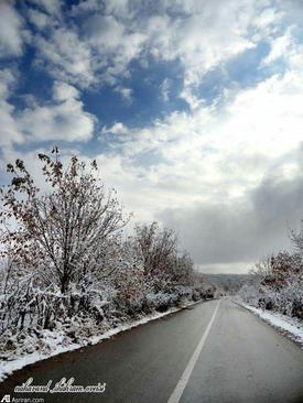 بارش برف در نهاوند- استان همدان- شهران اویسی