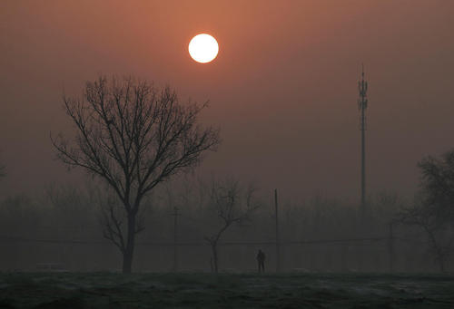 آلودگی شدید هوا در شهر پکن