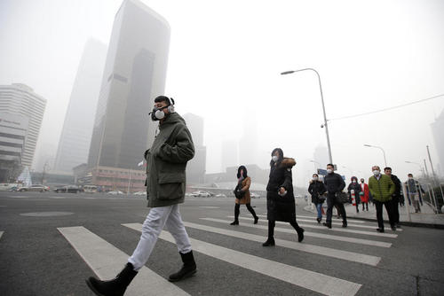 آلودگی شدید هوا در شهر پکن