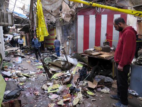 انفجار انتحاری در بازار بغداد