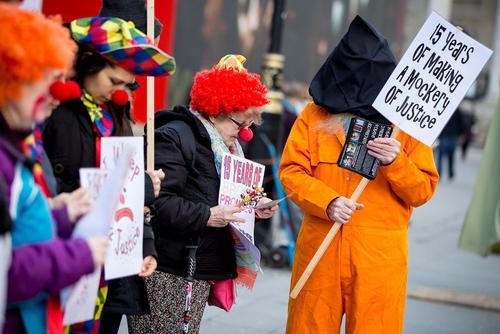 اعتراض به بسته نشدن کامل زندان گوانتانامو- لندن